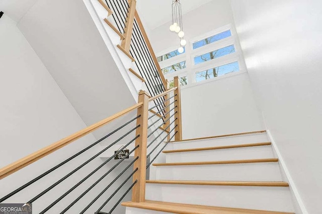 1598 Athens Ave SW, Atlanta, GA 30310 - staircase with a towering ceiling