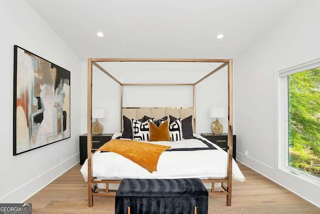 1598 Athens Ave SW, Atlanta, GA 30310 - bedroom with light wood finished floors and recessed lighting