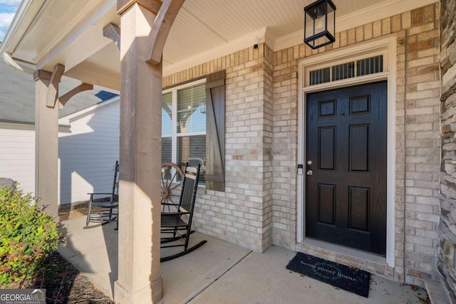 127 Crest Brooke Dr, Canton, GA 30115 - entrance to property with covered porch and brick siding