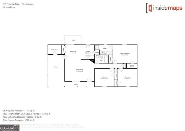 130 Fairview Dr, Stockbridge, GA 30281 - view of floor plan / room layout