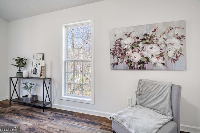 694 Austin Rd, Newnan, GA 30263 - living area with wood finished floors and baseboards