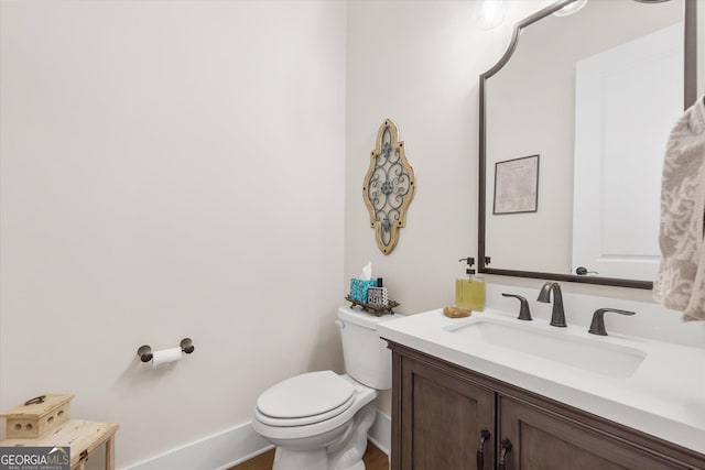 432 Horizon Trl, Canton, GA 30114 - bathroom with vanity, toilet, and baseboards