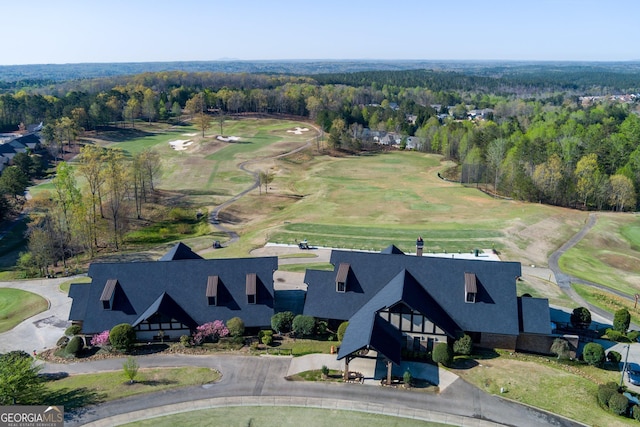 432 Horizon Trl, Canton, GA 30114 - aerial overview of property's location featuring a golf club and a forest