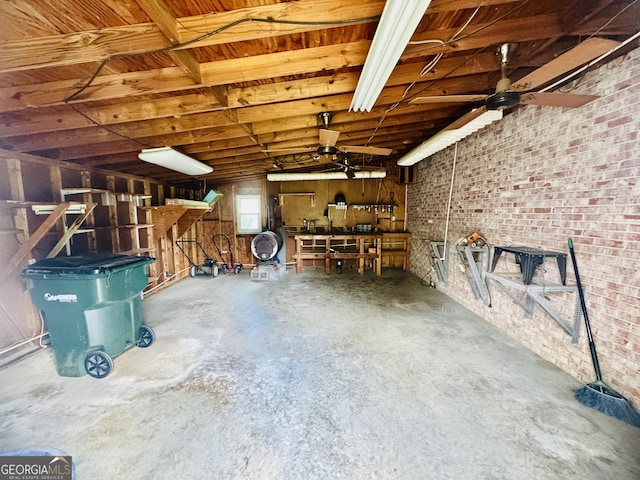 839 Golf Dr, Swainsboro, GA 30401 - interior space with a ceiling fan