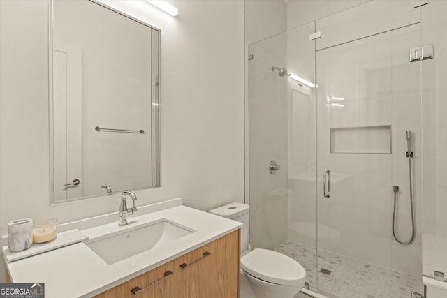 1337 Grey Fox Ct NE Unit 7, Atlanta, GA 30306 - full bath featuring vanity, toilet, and a stall shower