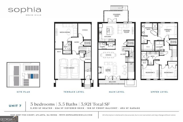 1337 Grey Fox Ct NE Unit 7, Atlanta, GA 30306 - plan