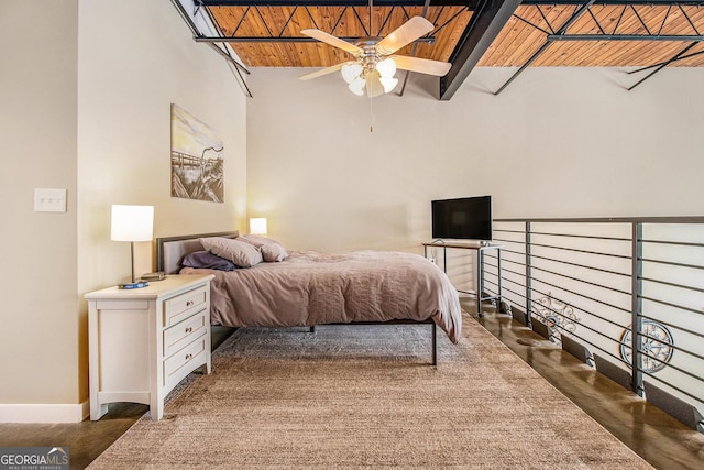 1133 Church Unit 1, Covington, GA 30014 - bedroom featuring wooden ceiling and baseboards
