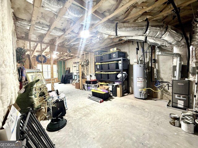 305 Red Gate Ln, Canton, GA 30115 - below grade area with water heater