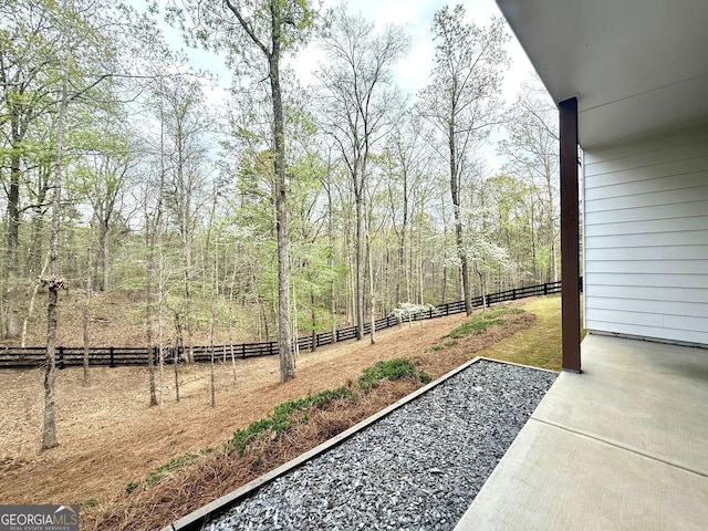 305 Red Gate Ln, Canton, GA 30115 - view of yard featuring a wooded view and fence private yard