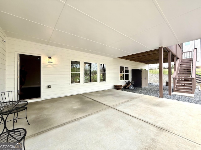 305 Red Gate Ln, Canton, GA 30115 - view of patio with stairway