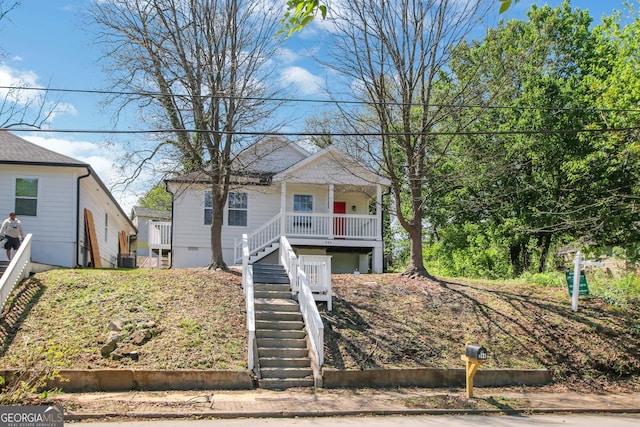 944 Joseph E Boone Blvd NW, Atlanta, GA 30314 - view of front of property featuring stairs, crawl space, and covered porch