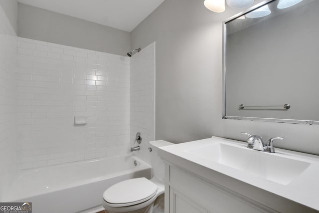 944 Joseph E Boone Blvd NW, Atlanta, GA 30314 - bathroom with toilet, vanity, and shower / bathtub combination