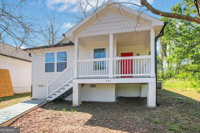 944 Joseph E Boone Blvd NW, Atlanta, GA 30314 - back of house with a porch and crawl space