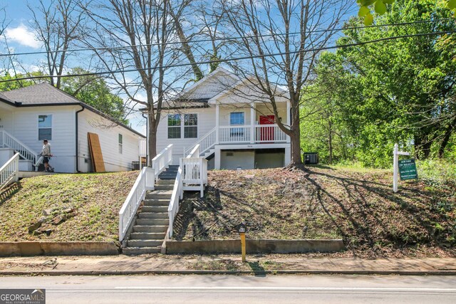 944 Joseph E Boone Blvd NW, Atlanta, GA 30314 - view of front of house with covered porch and stairway
