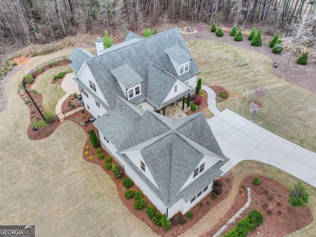 drone / aerial view