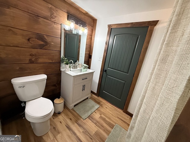 2380 Murphy Hwy, Mineral Bluff, GA 30559 - bathroom featuring toilet, vanity, and wood finished floors