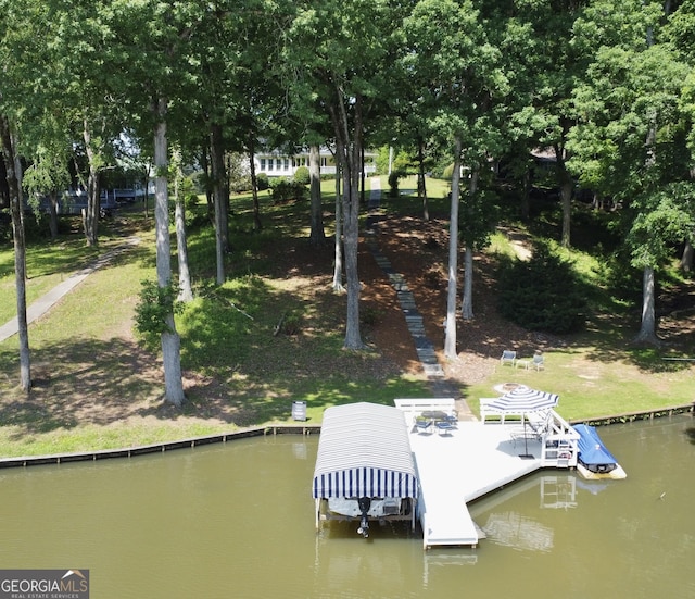 view from above of property