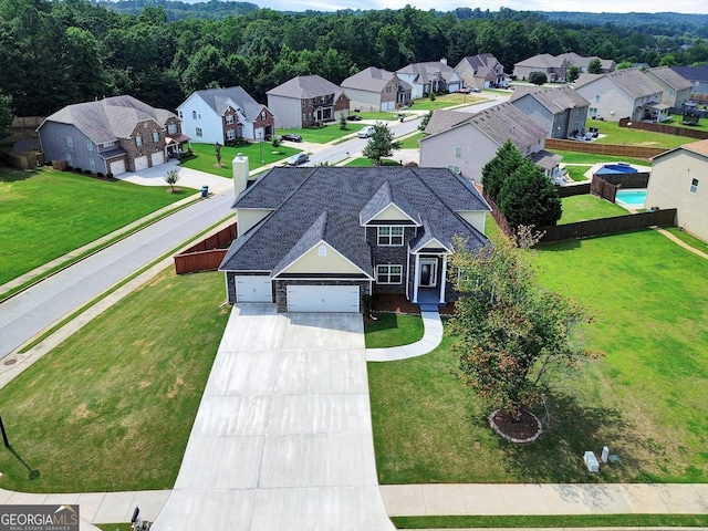6793 Oconee Pl, Fairburn, GA 30213 - aerial perspective of suburban area