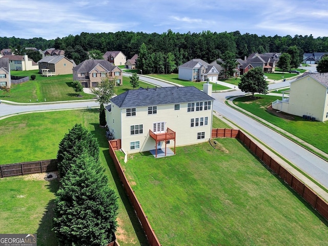 6793 Oconee Pl, Fairburn, GA 30213 - aerial perspective of suburban area