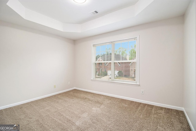 2036 Broadmoor Way, Fairburn, GA 30213 - carpeted empty room featuring baseboards, visible vents, and a raised ceiling
