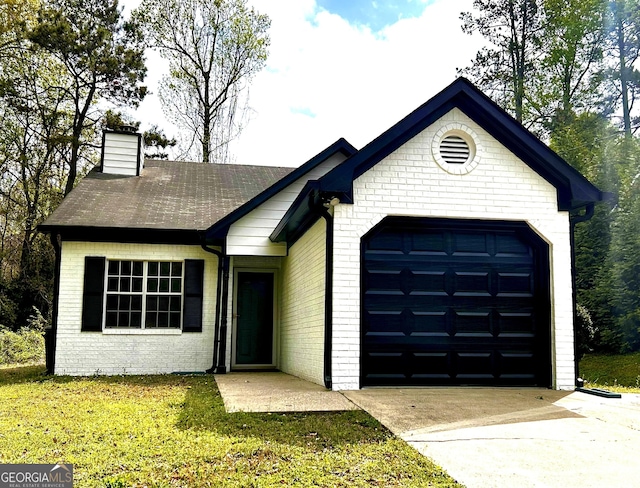 1864 Drew Cir, Austell, GA 30168 - ranch-style home with brick siding, concrete driveway, and an attached garage