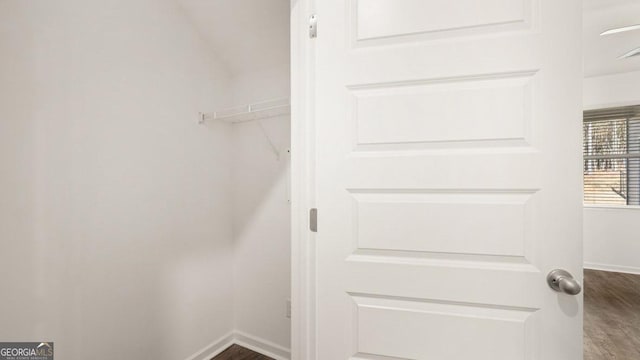 view of closet