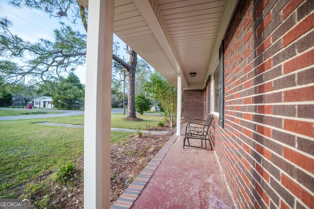 view of patio / terrace featuring a porch