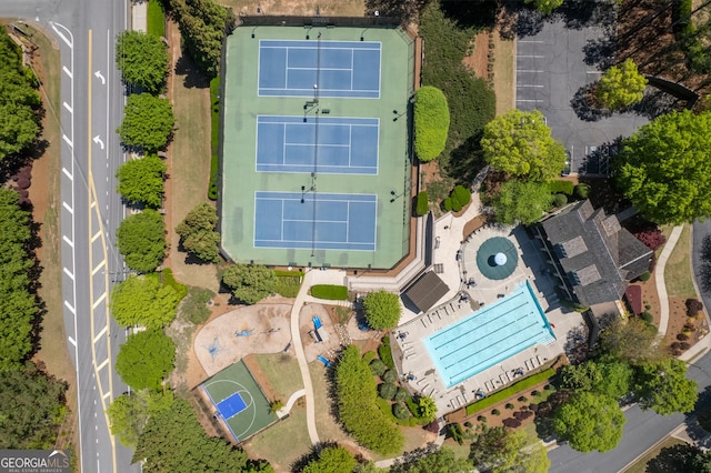 drone / aerial view