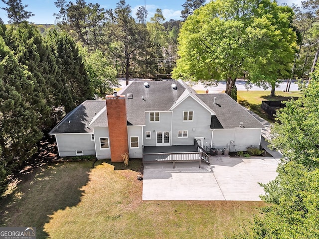 view from above of property