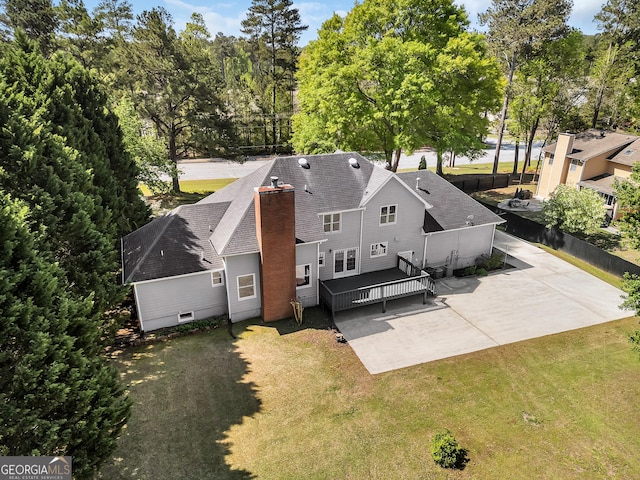 view of subject property