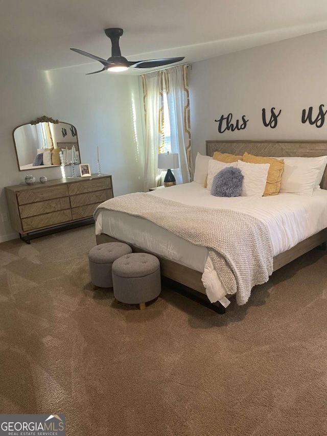 736 Great Oak Pl Unit 10, Villa Rica, GA 30180 - bedroom featuring carpet floors and a ceiling fan
