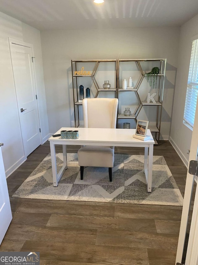 736 Great Oak Pl Unit 10, Villa Rica, GA 30180 - office space with baseboards and wood finished floors