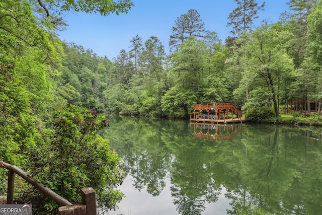 80 Lake Forest Ct, Lakemont, GA 30552 - water view with a heavily wooded area
