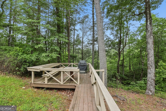 80 Lake Forest Ct, Lakemont, GA 30552 - view of wooden terrace