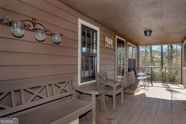 80 Lake Forest Ct, Lakemont, GA 30552 - view of wooden porch