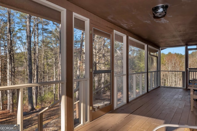 80 Lake Forest Ct, Lakemont, GA 30552 - view of unfurnished sunroom