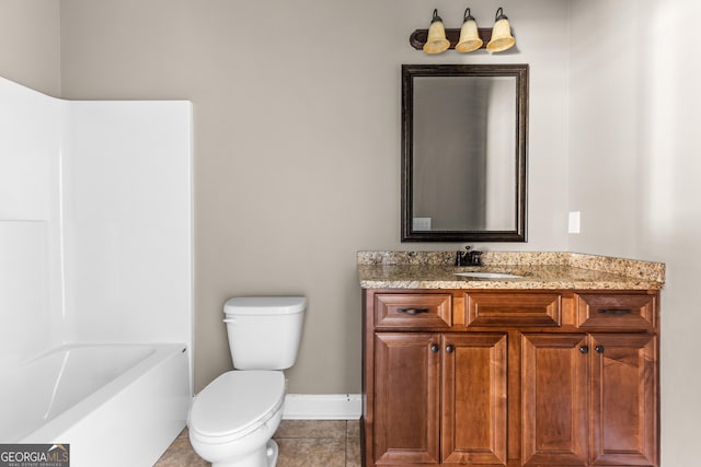 157 Wessex Dr, Bonaire, GA 31005 - bathroom featuring vanity, tile patterned floors, and  shower combination