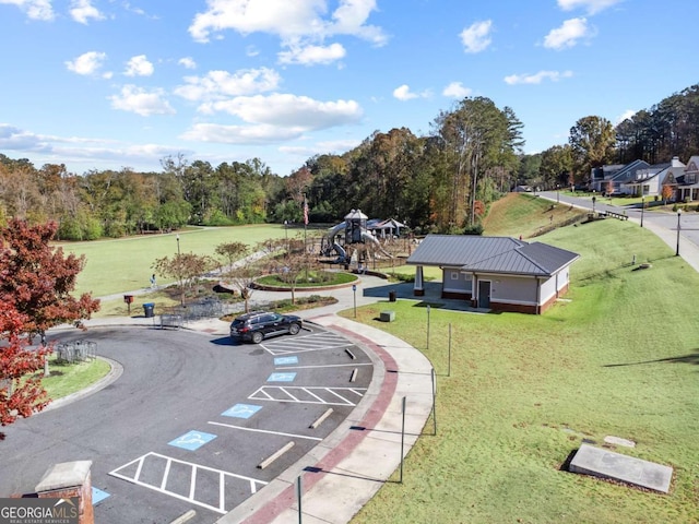 birds eye view of property
