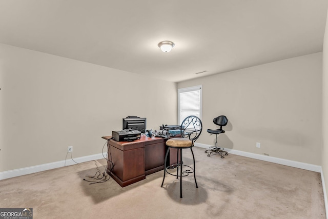80 Lanier Rdg, Acworth, GA 30101 - office area featuring visible vents, light carpet, and baseboards