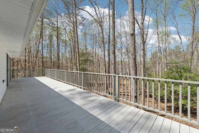 8012 Beachwood Dr, Murrayville, GA 30564 - deck featuring a view of trees