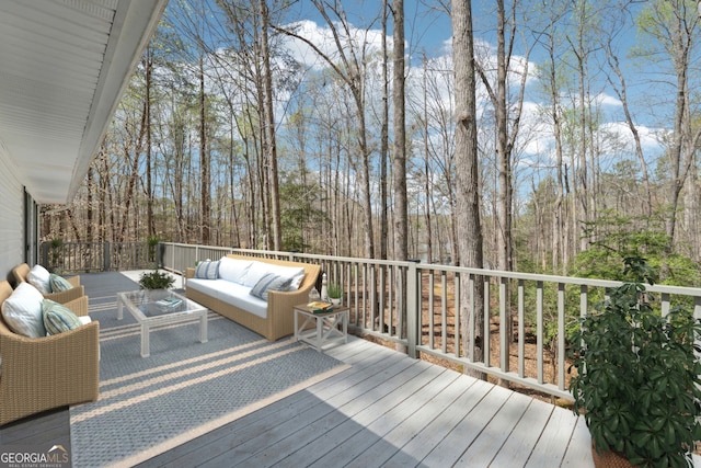 8012 Beachwood Dr, Murrayville, GA 30564 - wooden terrace with an outdoor hangout area