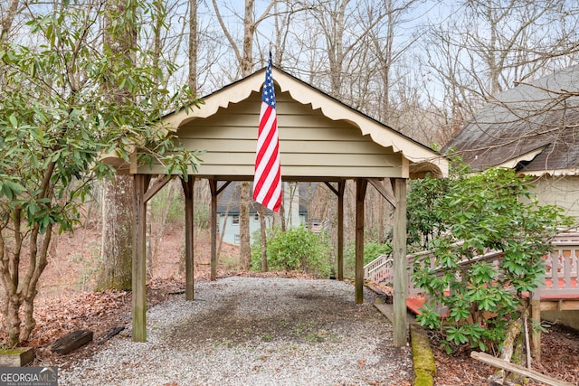 374 W Sugarbush Dr, Sky Valley, GA 30537 - view of outdoor structure with a carport
