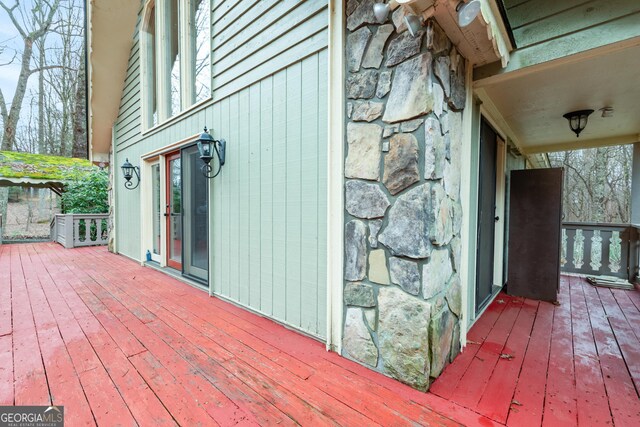 374 W Sugarbush Dr, Sky Valley, GA 30537 - view of wooden deck
