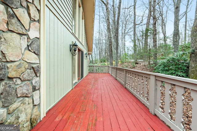 374 W Sugarbush Dr, Sky Valley, GA 30537 - view of wooden terrace
