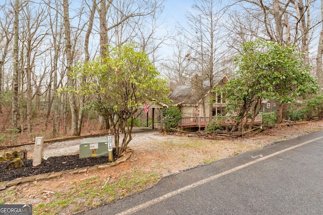 374 W Sugarbush Dr, Sky Valley, GA 30537 - view of front of home featuring a deck