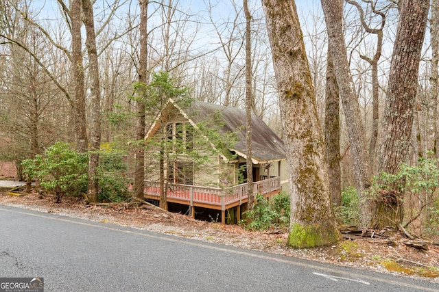 374 W Sugarbush Dr, Sky Valley, GA 30537 - view of front of property featuring a deck