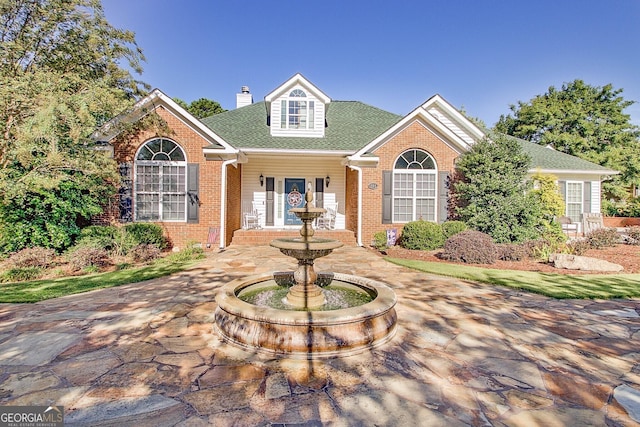 494 Thrash Rd, Lagrange, GA 30241 - traditional-style house with brick siding, a chimney, and a shingled roof