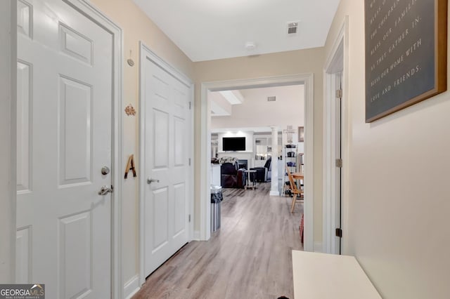 494 Thrash Rd, Lagrange, GA 30241 - hall with wood finished floors and baseboards