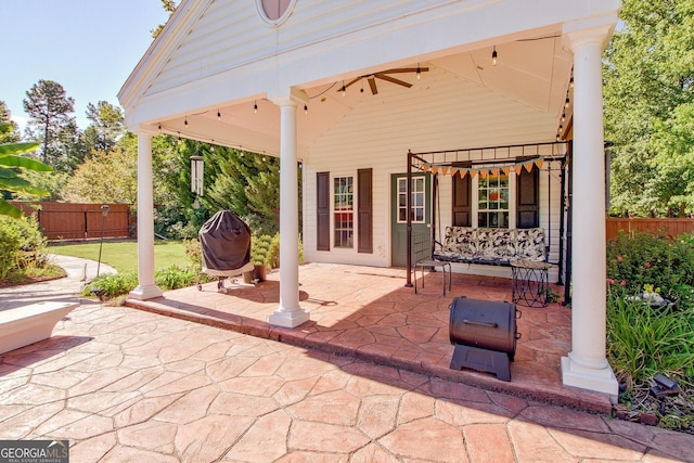 494 Thrash Rd, Lagrange, GA 30241 - view of patio featuring grilling area