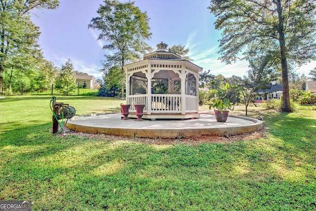 494 Thrash Rd, Lagrange, GA 30241 - view of green lawn featuring a gazebo